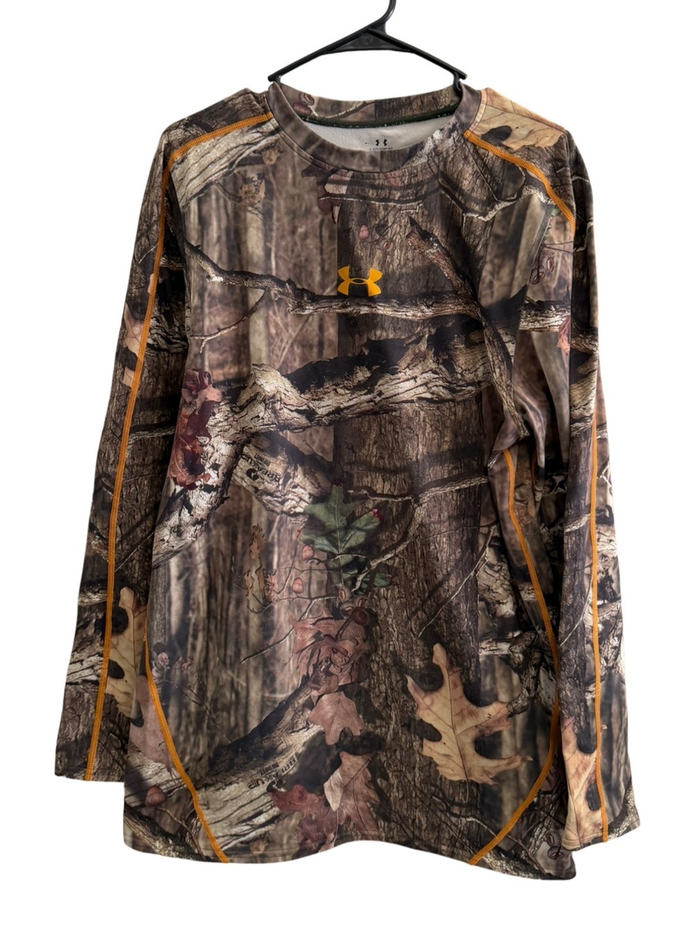 UNDER ARMOUR Coldgear Long Sleeve Camo Base Layer Shirt Size XL